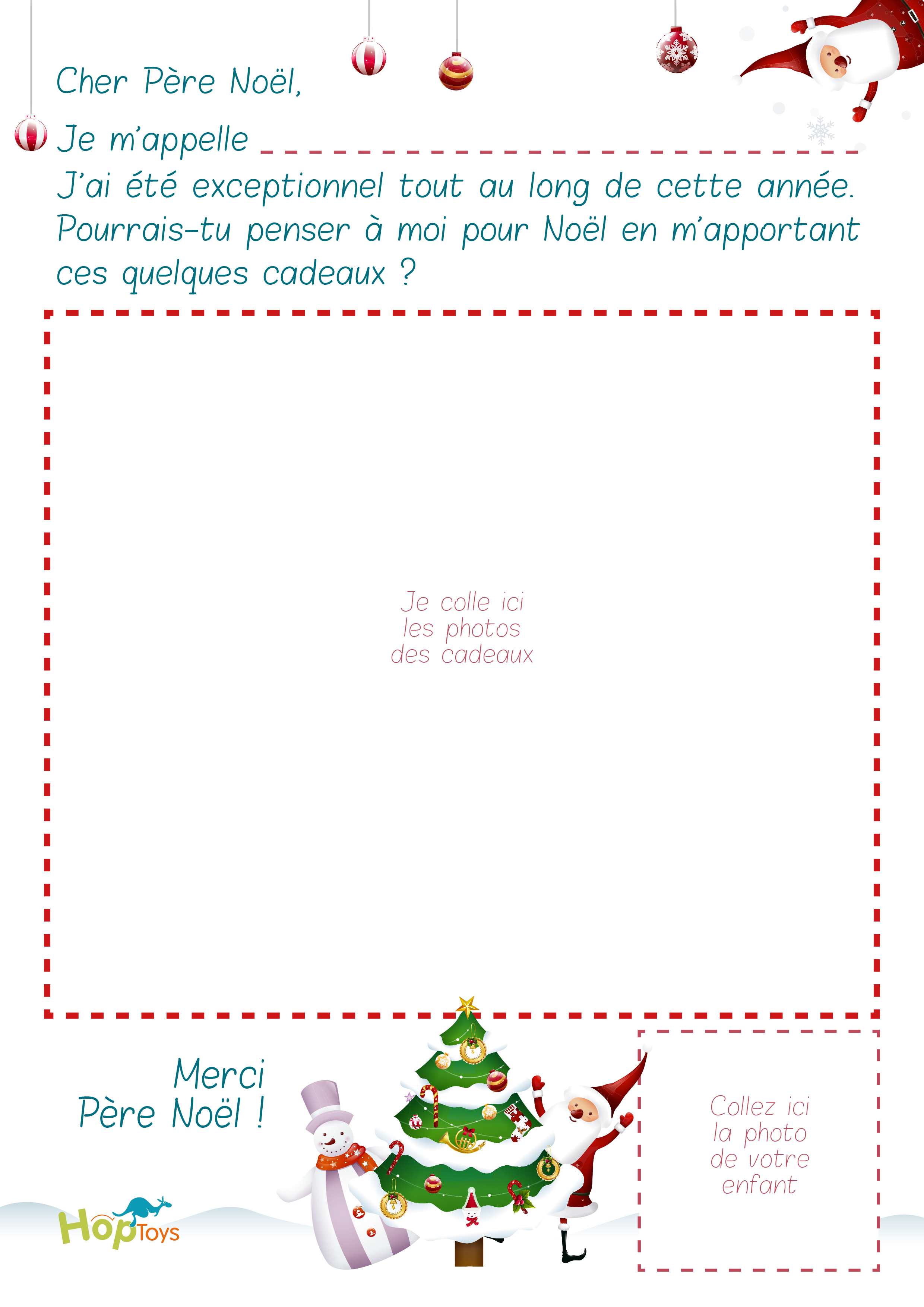 Goodies // La lettre au Père Noël à imprimer!