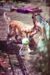 Gabrielle et Guinée chien d'éveil