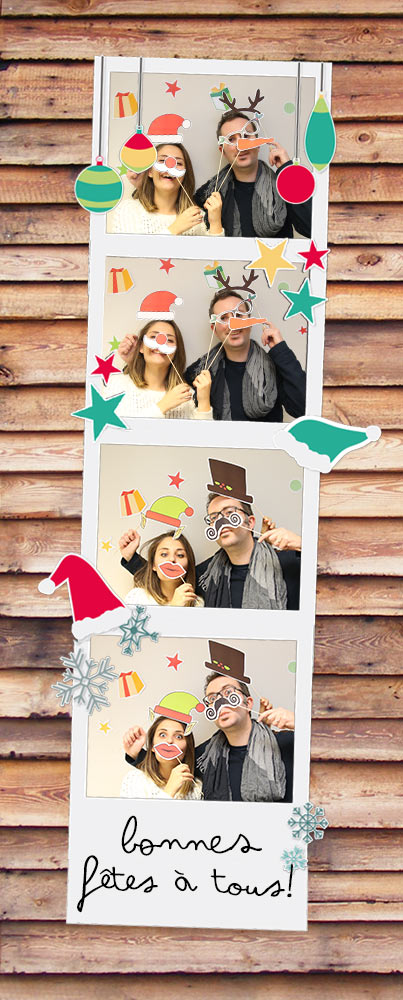 Photobooth de Noël exemple