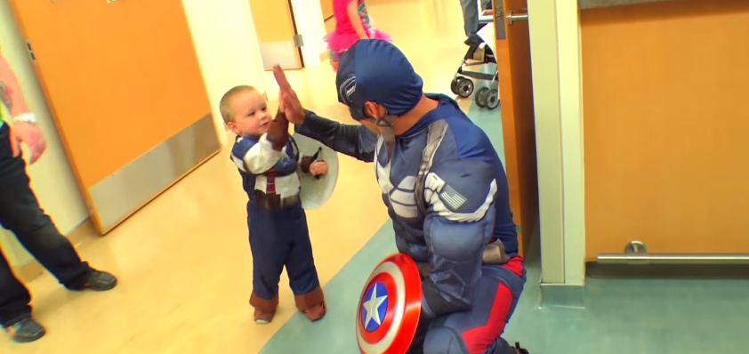 capitain america hopital