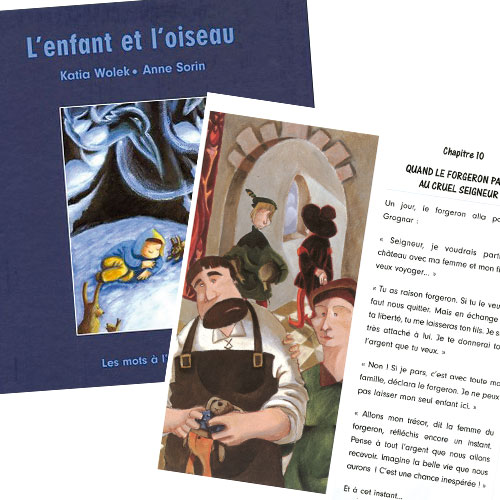 La collection de livre "Les mots à l'endroit"