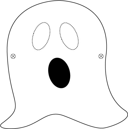 Gabarit Masque Halloween A Imprimer