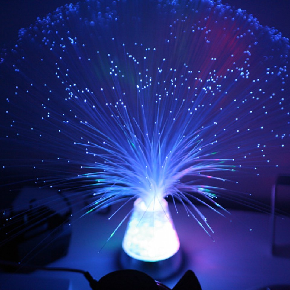 La lampe fibres optiques