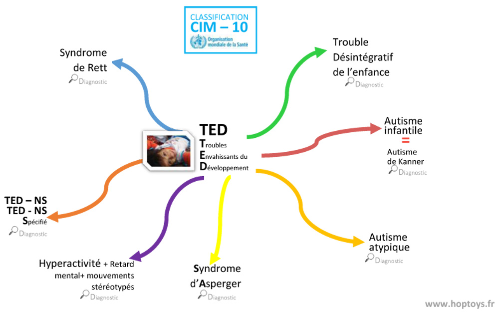 La classification des TEDs par la CIM-10 - Blog Hop'Toys