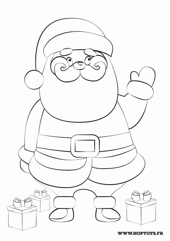 Les coloriages du Père Noël