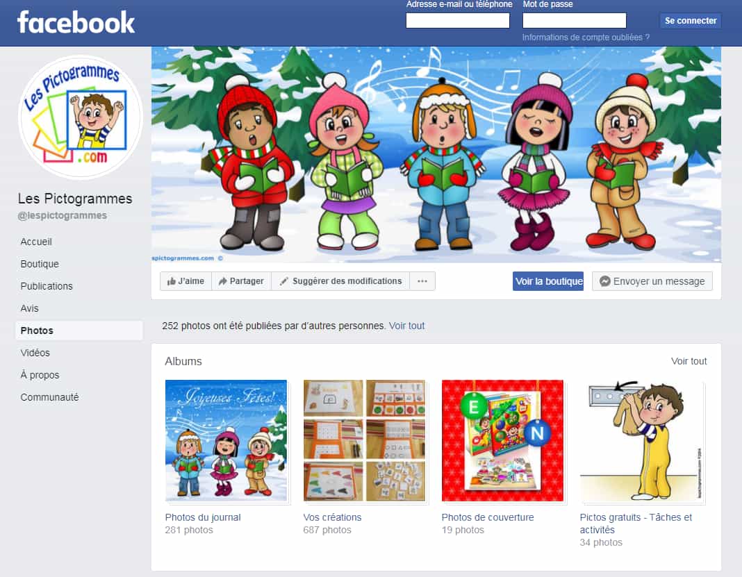 Les Pictogrammes, page Facebook