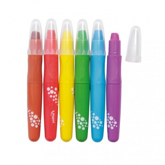 Crayons de couleurs smoothy par 6