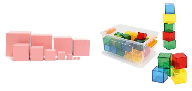 Cubes et objets d'empilages Développer la motricité fine 