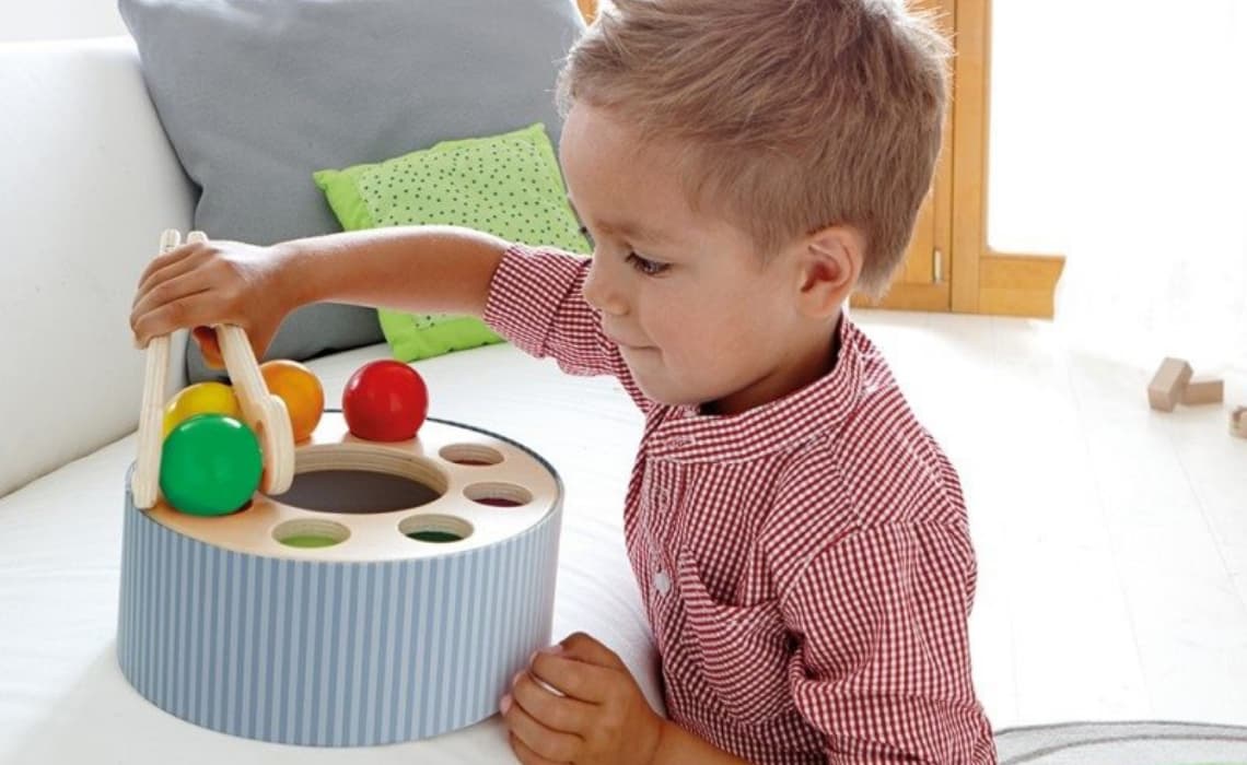 Jouet éducatif Empilable En Bois - Pour Bébé, Développement Motricité Fine, Reconnaissance Couleurs