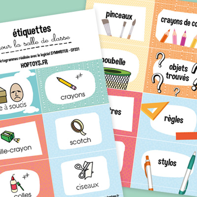 Des étiquettes pour la salle de classe - Blog Hop'Toys