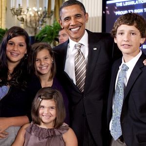Président Barack Obama avec Rosa et sa famille