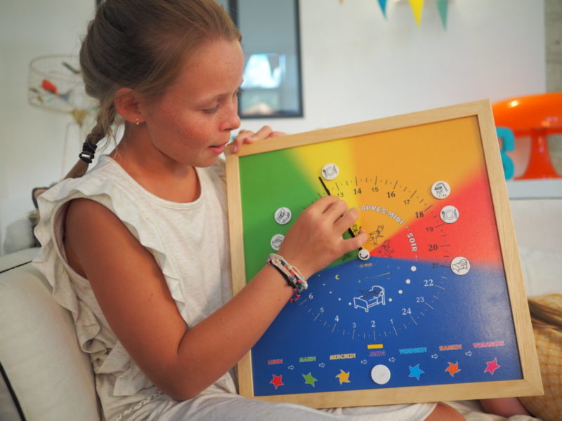 Synopte : une horloge pour enfant utile pour mettre en place des routines