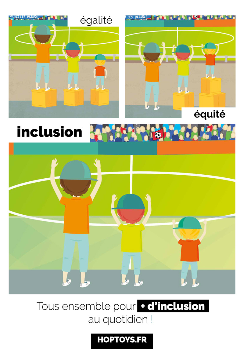 La différence entre égalité, équité et inclusion