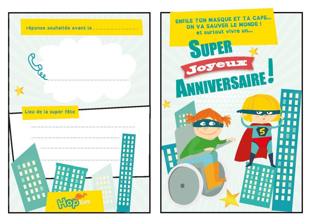 Carte Anniversaire Super Héros