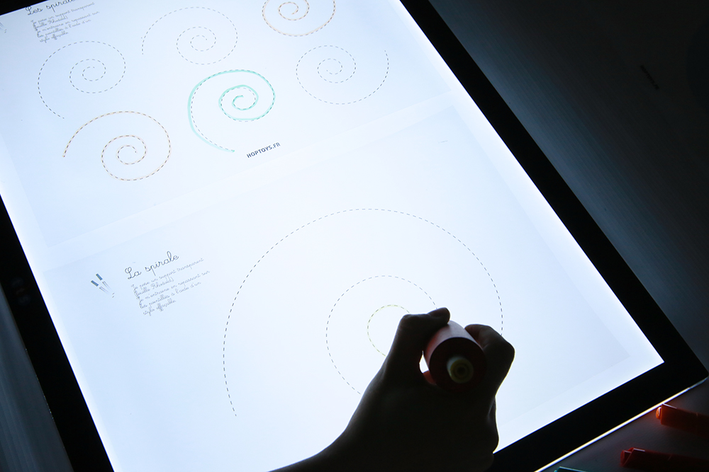 Des pistes graphiques avec des feutres effaçables