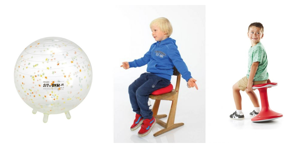Montage ballons assises pour enfants