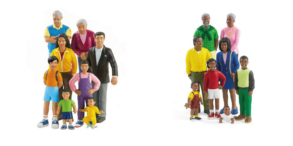 Des figurines de la famille pour la thérapie par le jeu 