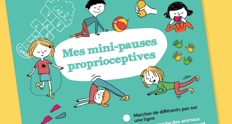 Infographie "mes mini-pauses proprioceptives"