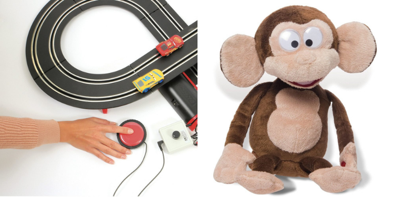 Circuit voiture adapté et Funny monkey