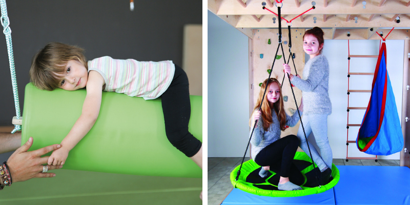 Trampoline Sensoriel MagicMeadow - Jouet Adapté à L'autisme, Thérapie Par Le Mouvement - Pour Enfants, Jeu Actif Et Inclusif