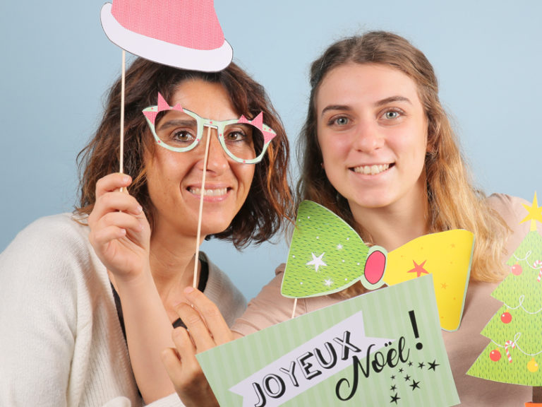 Accessores Photobooth Pour Noël : Barbe, Moustache, Lunettes… Par Crea-graphc | Photomaton