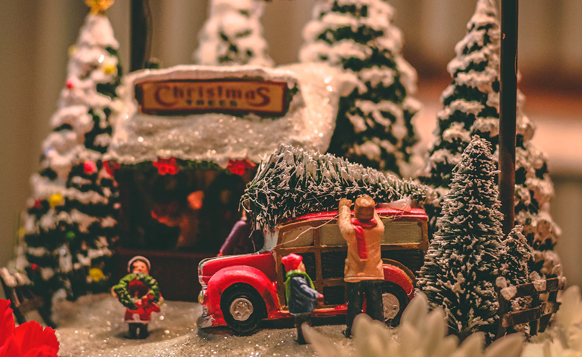 Un décor miniature de Noël