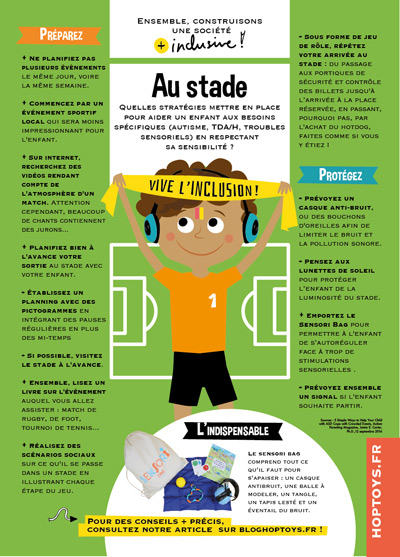 Infographie "Au stade"