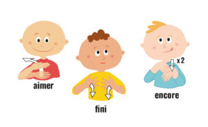 La langue des signes bébé