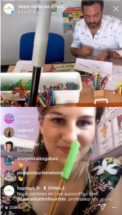 Live insta sur le matériel pour une classe ULIS