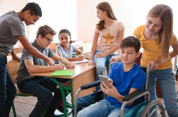 Des élèves dans une classe