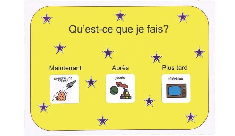 Calendrier visuel pour enfants Matériel d'apprentissage de l'autisme pour