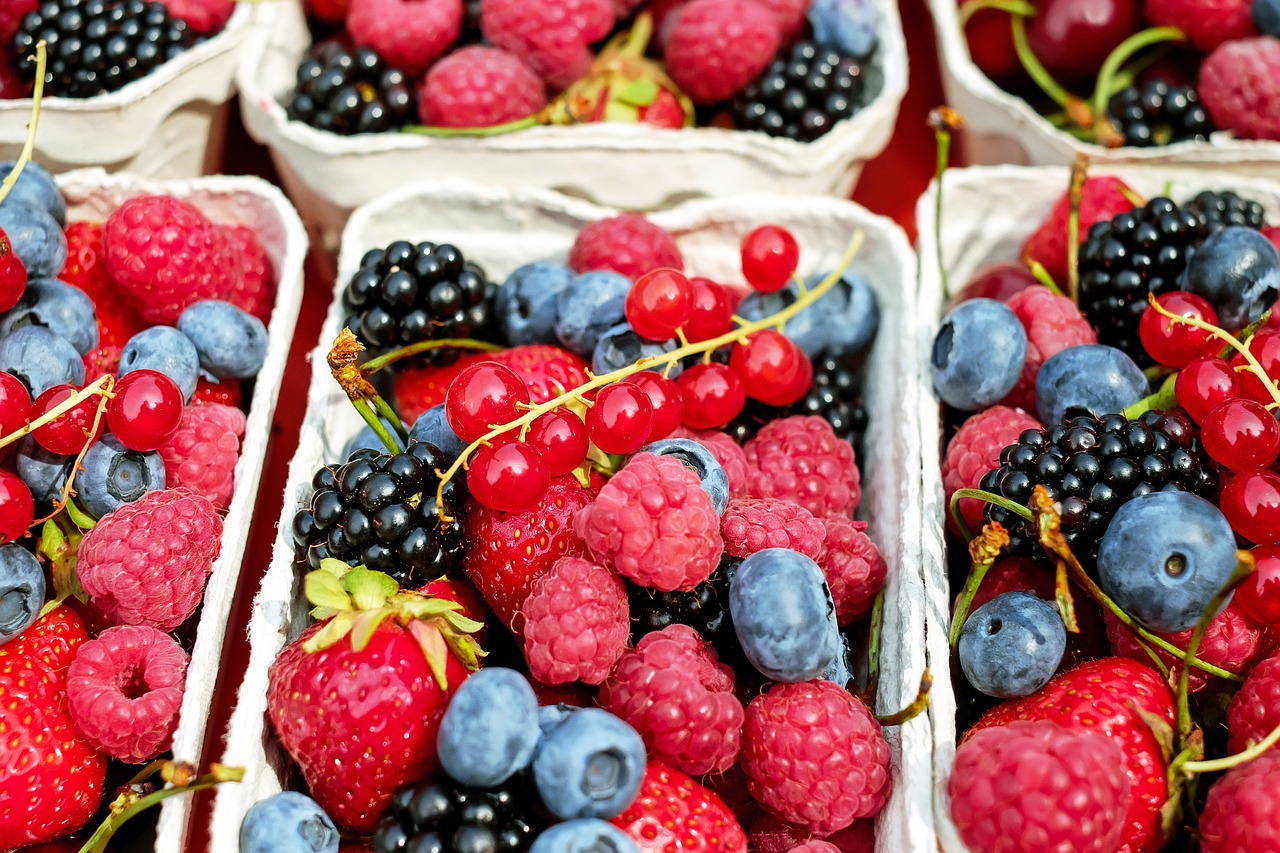 Une sélection de fruits rouges