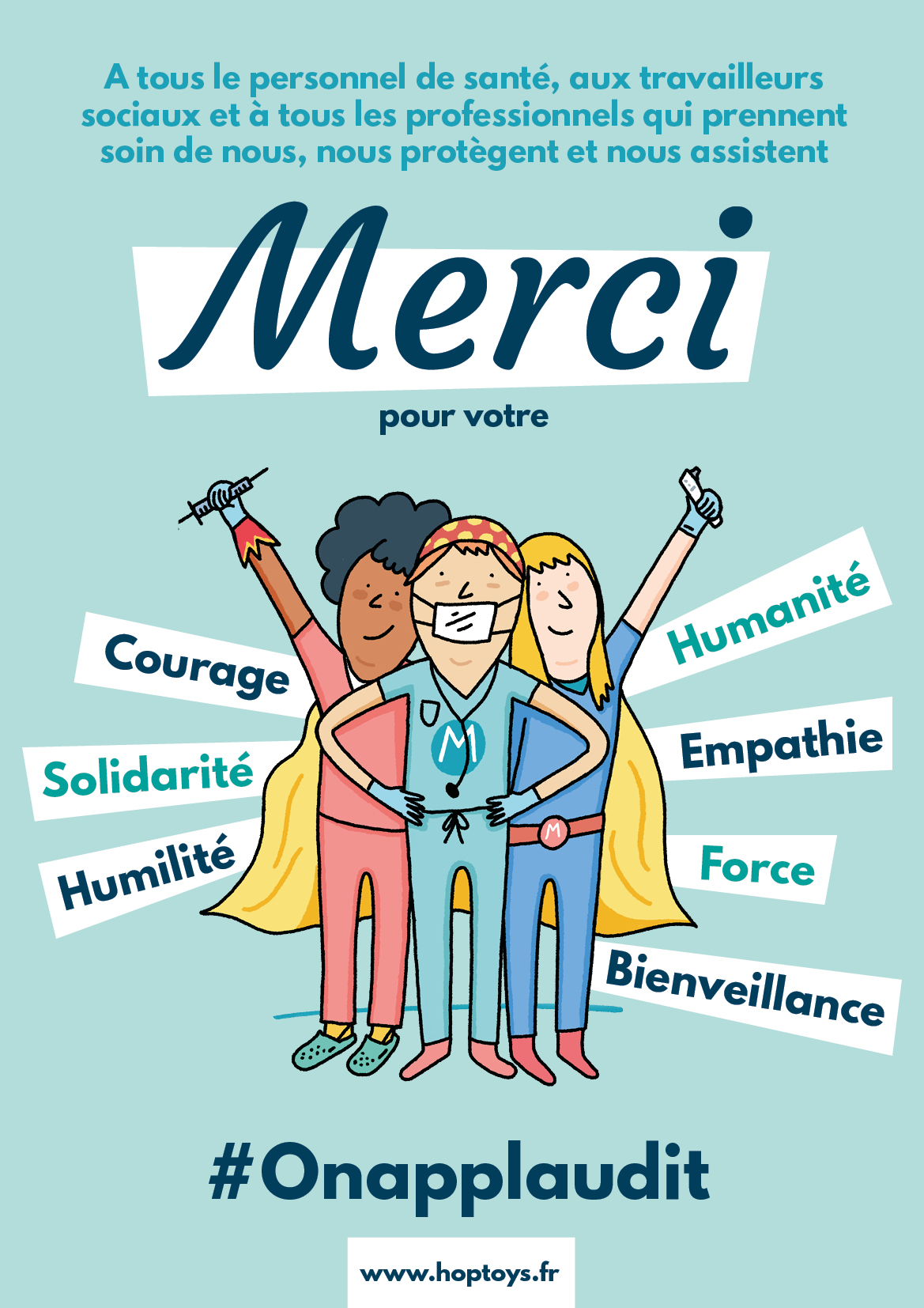 Merci à tous le personnel de santé : #OnApplaudit