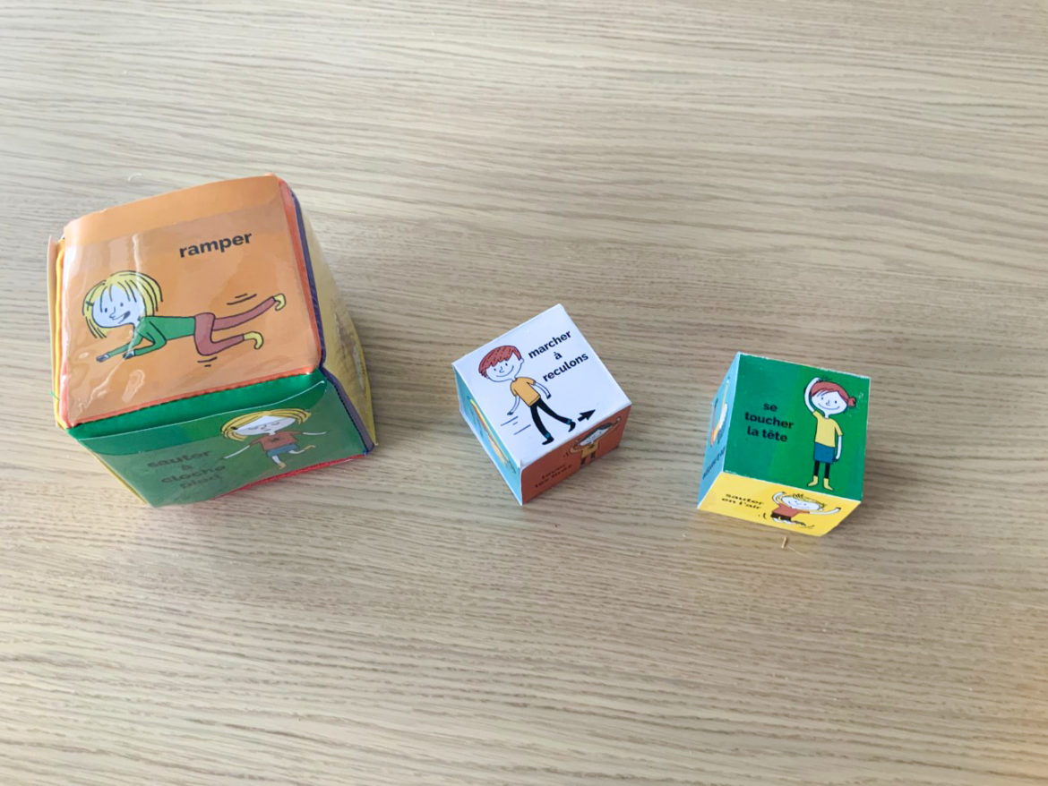 Lot de 4 grands dés en mousse à personnaliser pour jeux éducatifs en