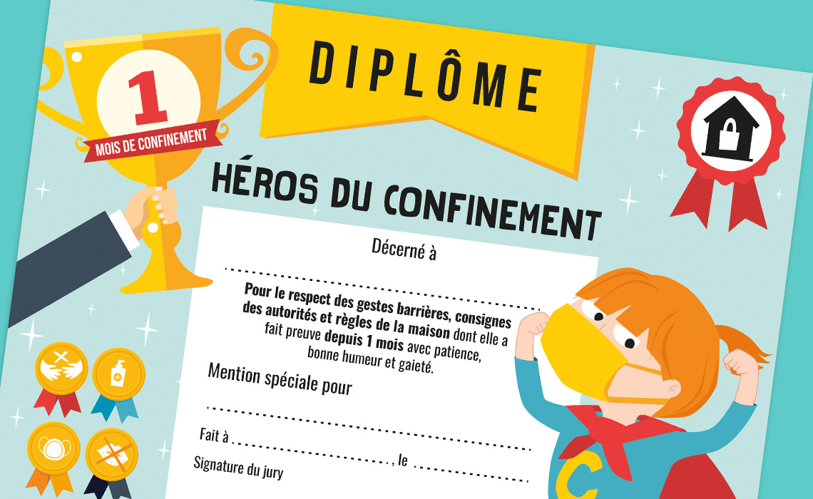 diplôme héros du confinement