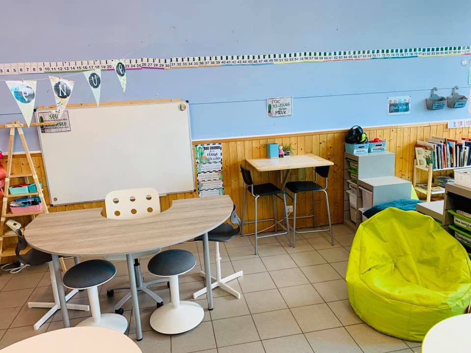 Une salle de classe adaptée