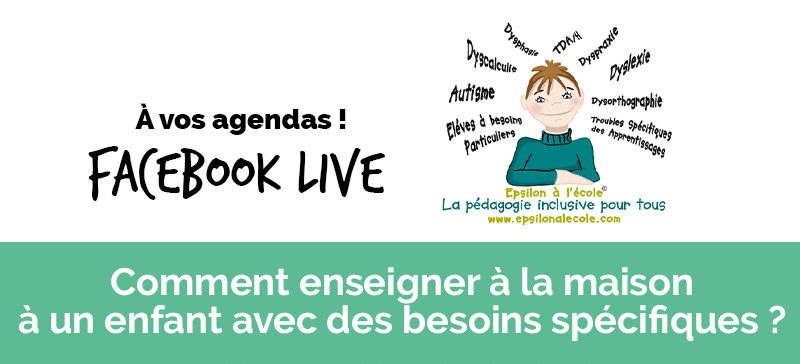 Visuel du live sur l'enseignement à un enfant avec des besoins spécifiques