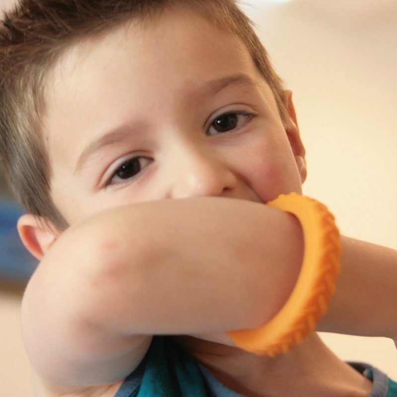 Le collier à mâcher sensoriel réduit la mastication de mordre l'agitation  pour les enfants adultes mâcheurs