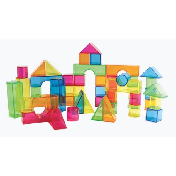 Cubes translucides multicolores par 50