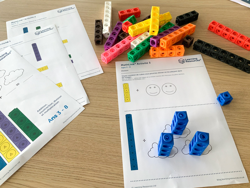 Maths : activités avec les cubes mathlinks