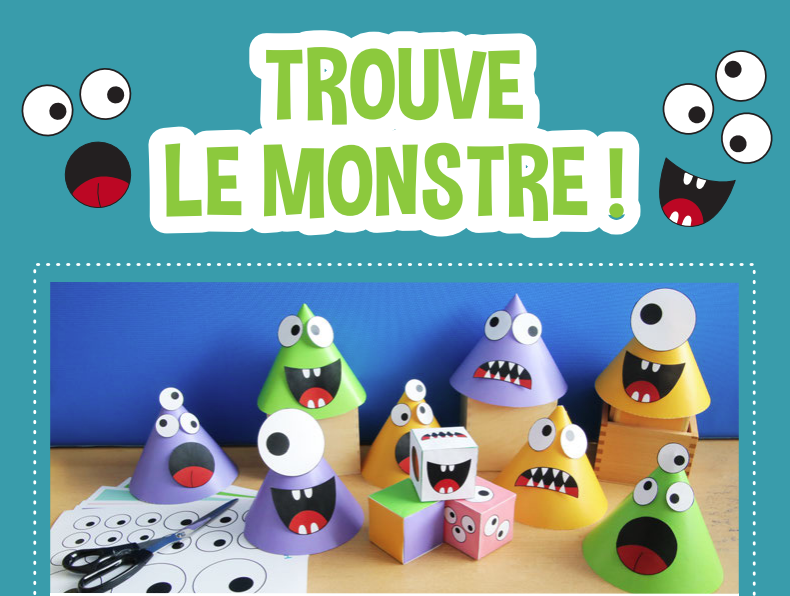 créer le jeu Trouve le Monstre 