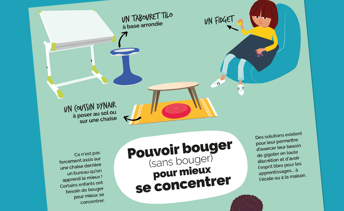Pouvoir bouger sans bouger pour se concentrer - Blog Hop'Toys