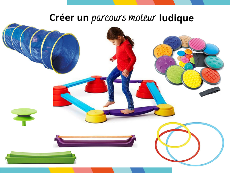 Des cadeaux pour créer un parcours moteur ludique