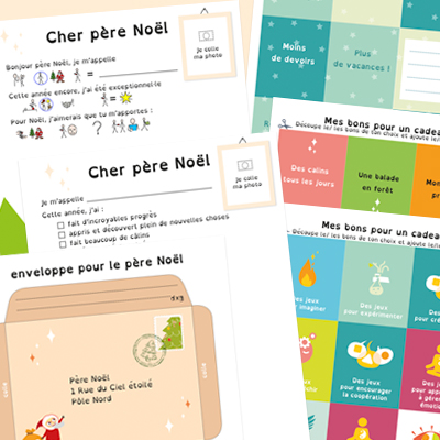 Lettre au Père Noël, le printable de l'enveloppe