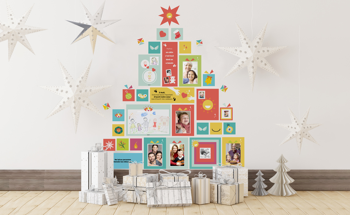 Sapin de Noël mural à personnaliser