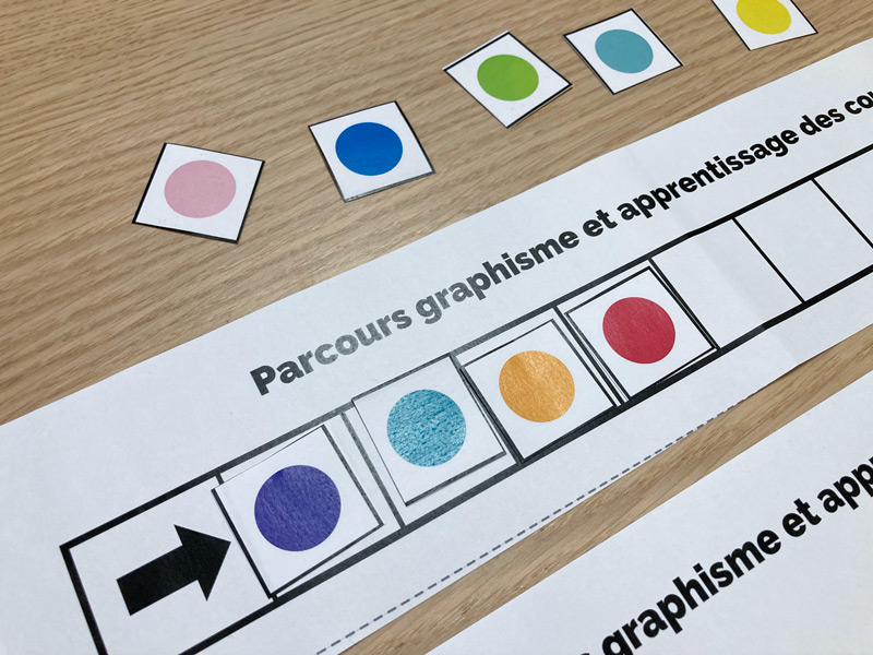 Parcours graphisme et apprentissage des couleurs