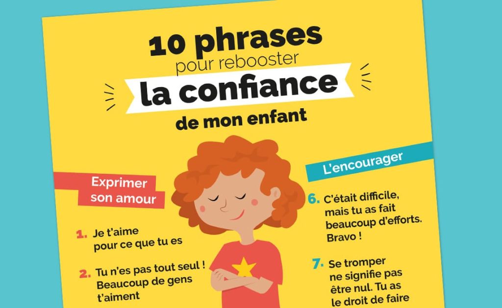 10 phrases pour rebooster la confiance de mon enfant