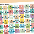 Jeu parcours des 5 noms