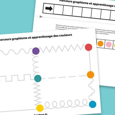 Parcours graphisme et apprentissage des couleurs