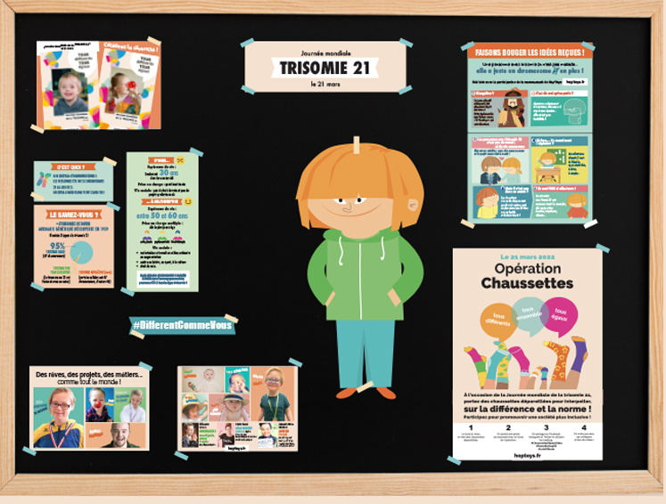 La petite exposition sur la trisomie 21 